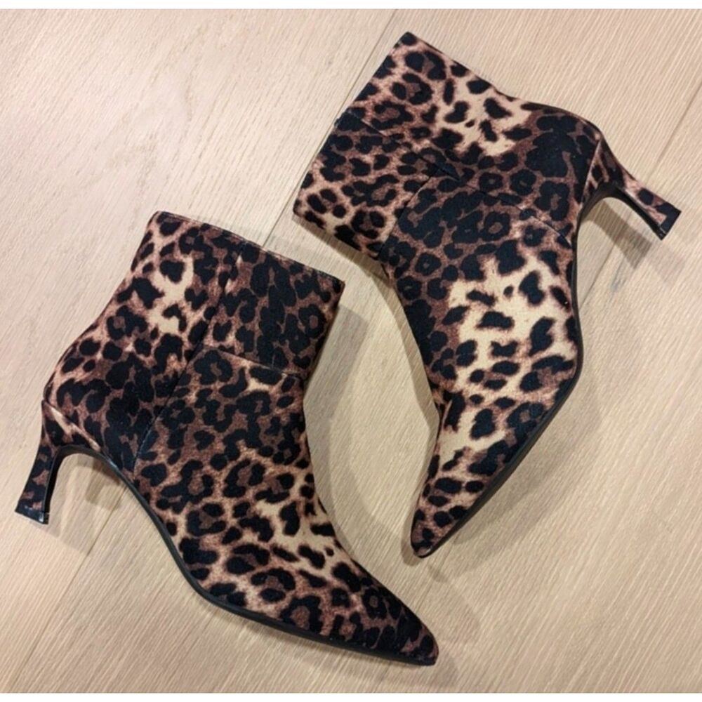 Madden Girl Leopard Print Ankle Boots Women's 7.5 Fits Like 8 NWOT